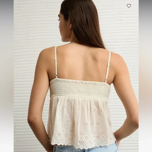American Eagle Crochet Eyelit Cami! Size Small! - Picture 5 of 6